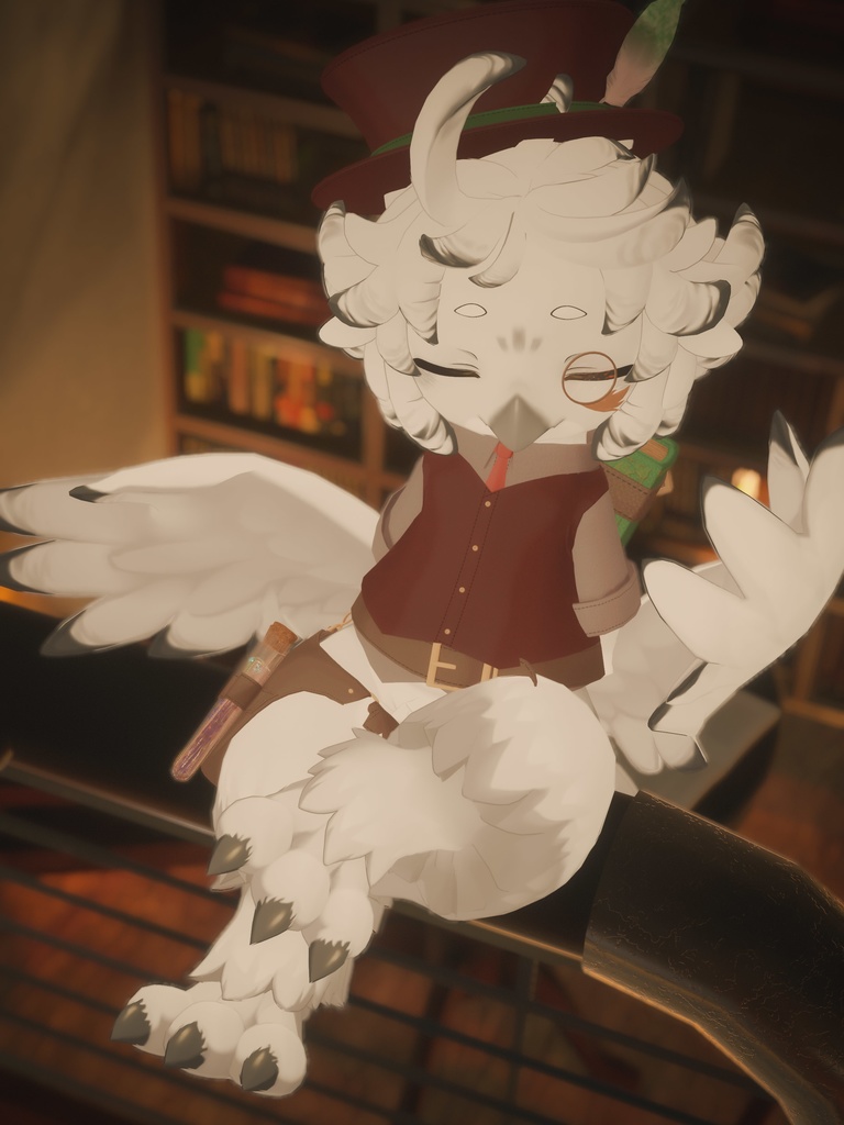 【VRChat想定3Dモデル】ノワくん向けクラシックコーデ「LittleAlchemist」