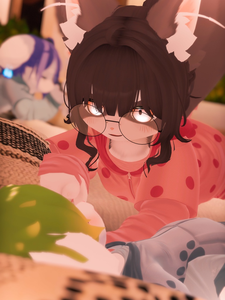【VRChat想定3Dモデル】カジュアルルームウェア「SleepingPuppy」