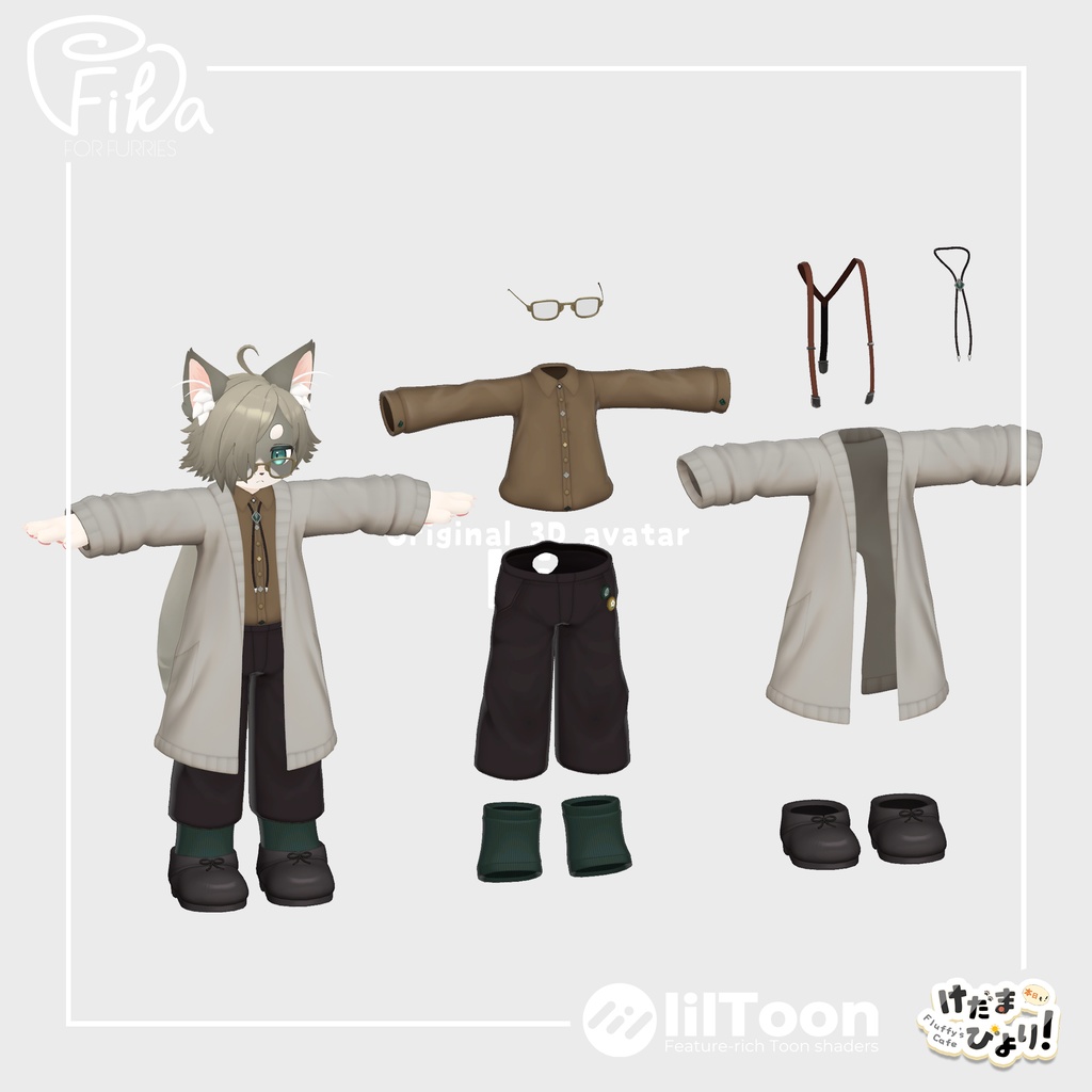 【VRChat想定3Dモデル】リオ-Lio-