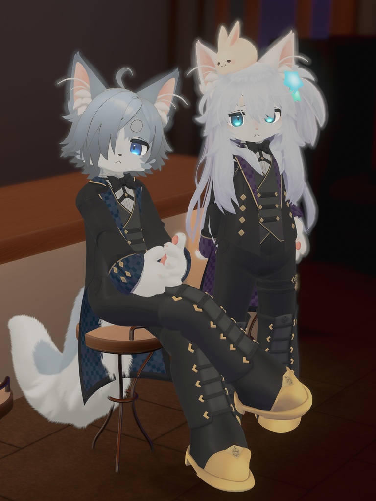 【VRChat想定3Dモデル】リオくん向け執事服「SolisOrtus」