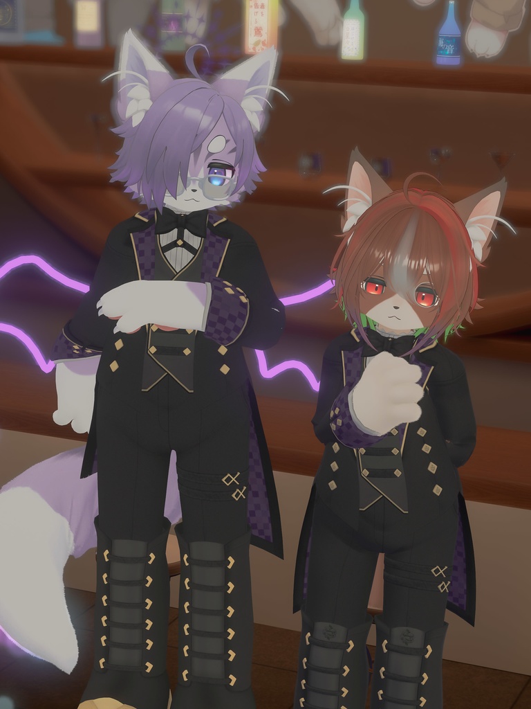 【VRChat想定3Dモデル】リオくん向け執事服「SolisOrtus」