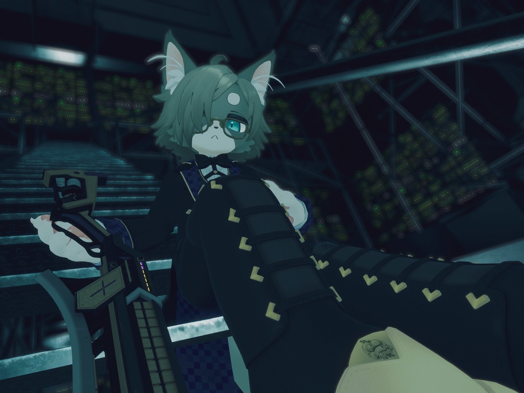 【VRChat想定3Dモデル】ガンブレード「TEA-RAZOR」