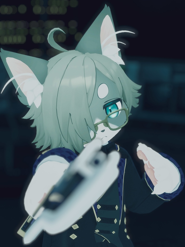 【VRChat想定3Dモデル】ガンブレード「TEA-RAZOR」