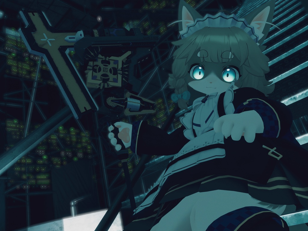 【VRChat想定3Dモデル】ヘヴィアックス「SAIN-T-RIM」