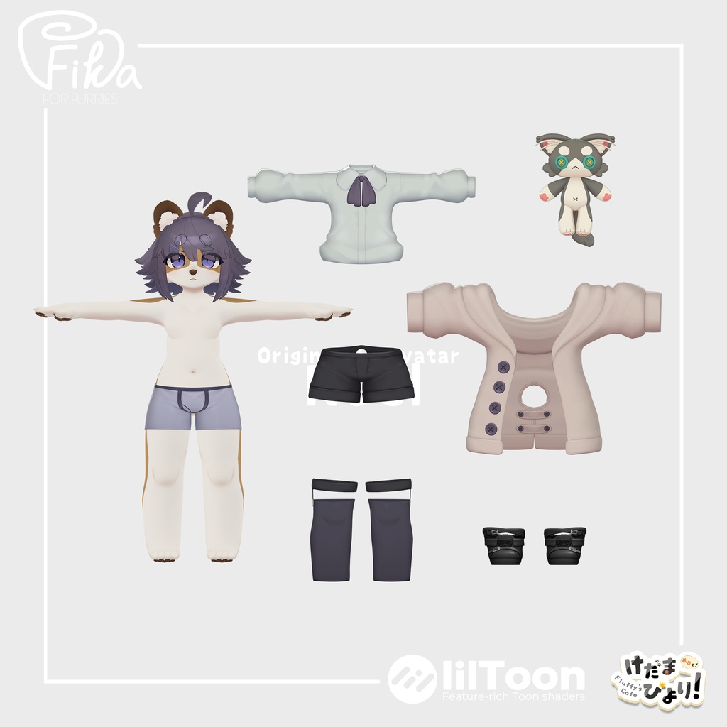 【VRChat想定3Dモデル】ノエル-Noel-