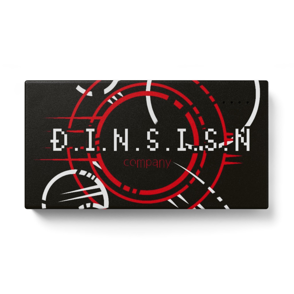 D.I.N.S.I.S.N社ロゴマーク モバイルバッテリー