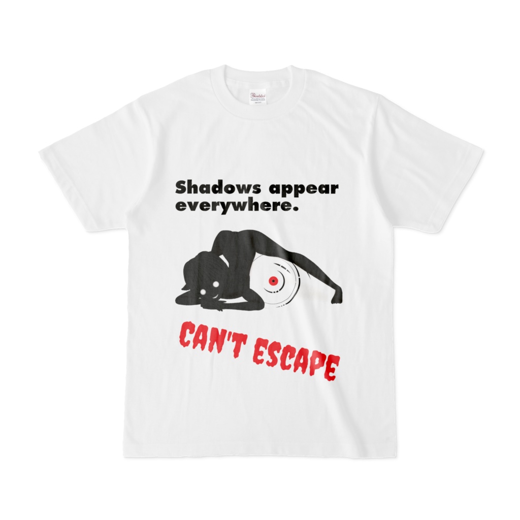 影の魔物_δ(デルタ)さん 『Can't escape』Tシャツ