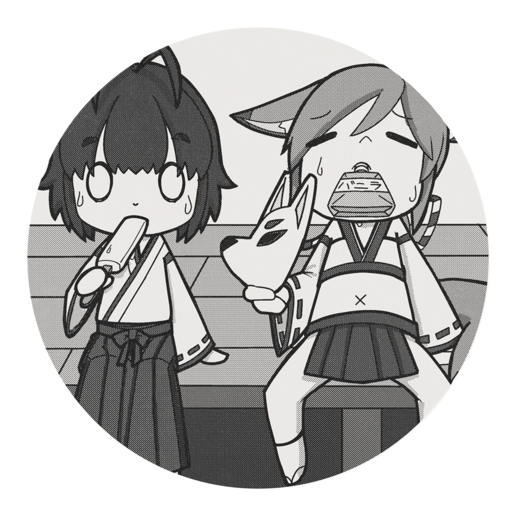 うかちゃんと狐 マスキングテープ