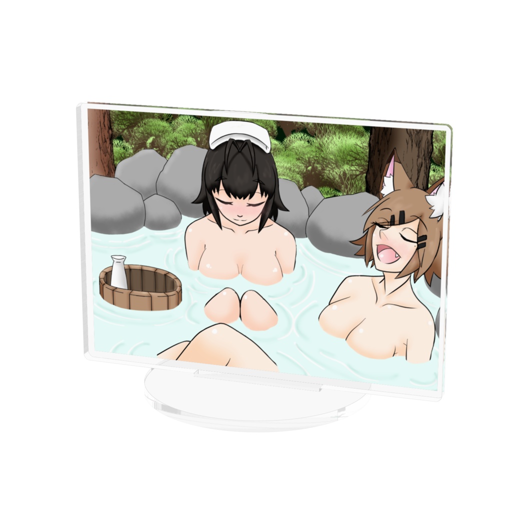 うかちゃんと狐『うかちゃんとノーナンバーのお風呂』アクリルスタンドフィギュア