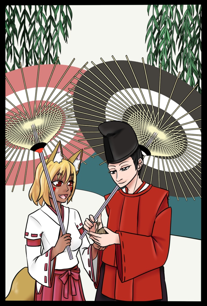 花札狐絵巻 ― 全25種ポストカードコレクション ―