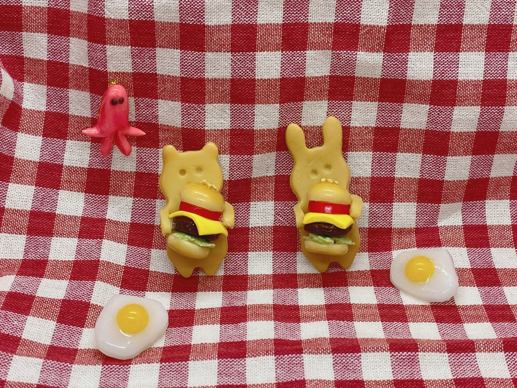 はらぺこブローチ（ハンバーガー）