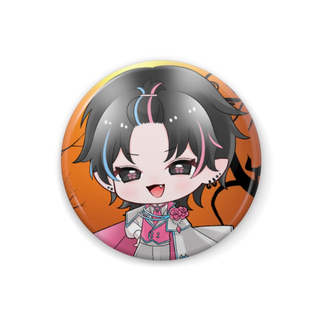 缶バッチハロウィン_SDヴァンパイア