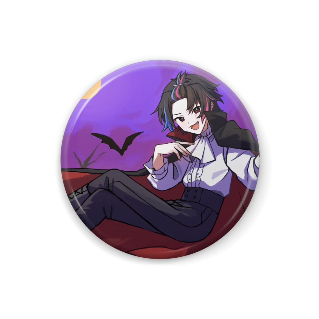 缶バッチハロウィン_一枚絵ヴァンパイア