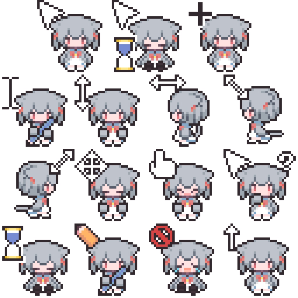 みんの動くドットマウスカーソル