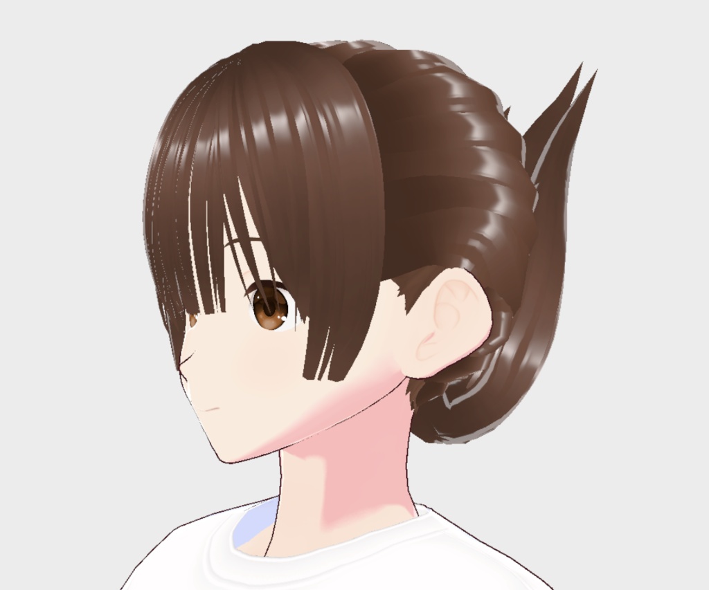 結わえ上げヘア　VRoid