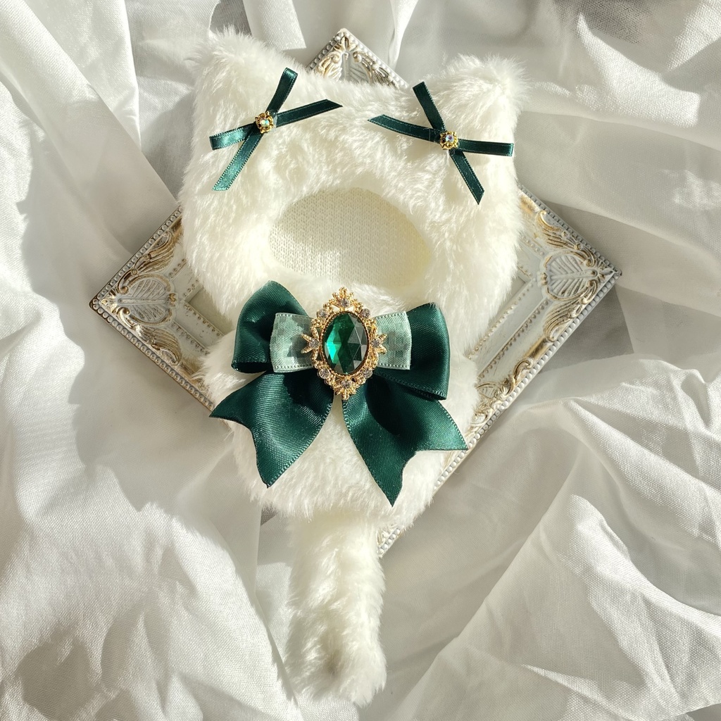 【ぷち's FES 】10cm ぬい用 着ぐるみ ねこ ぬい服