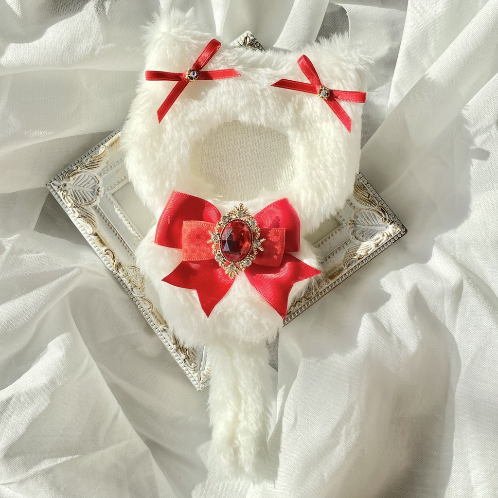 【ぷち's FES 】10cm ぬい用 着ぐるみ ねこ ぬい服