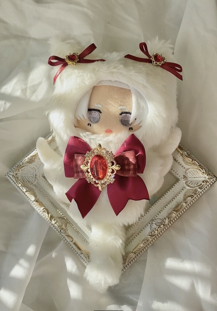 【あかぴんくふぇあ】天使なねこ 着ぐるみ ぬい服 10cm ぬい