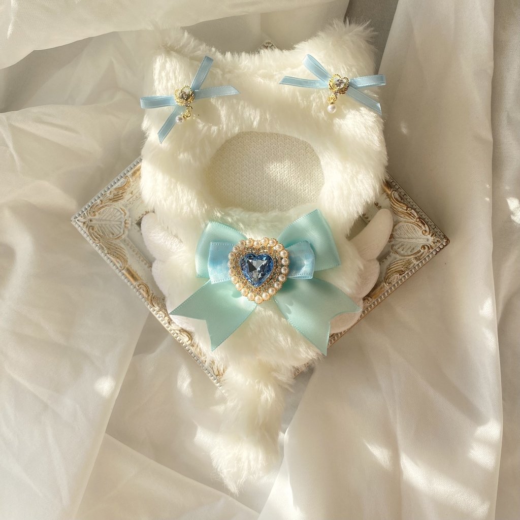 【ぷち's FES3/26】天使なねこ 着ぐるみ ぬい服 10cm ぬい