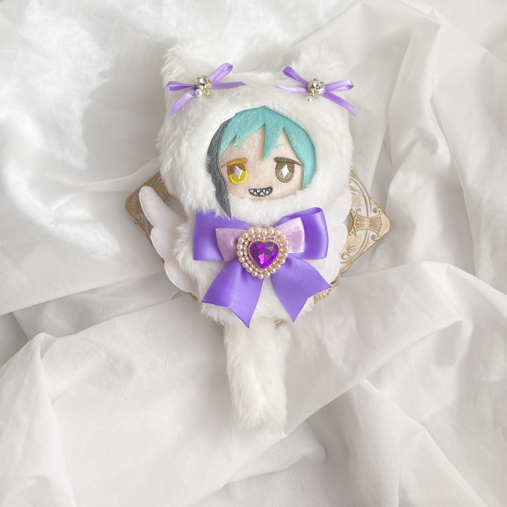 【ぷち's FES3/26】天使なねこ 着ぐるみ ぬい服 10cm ぬい