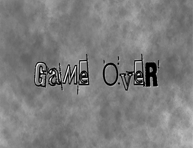 【画像素材】ゲームオーバー/GameOver 文字のみ&サンプル