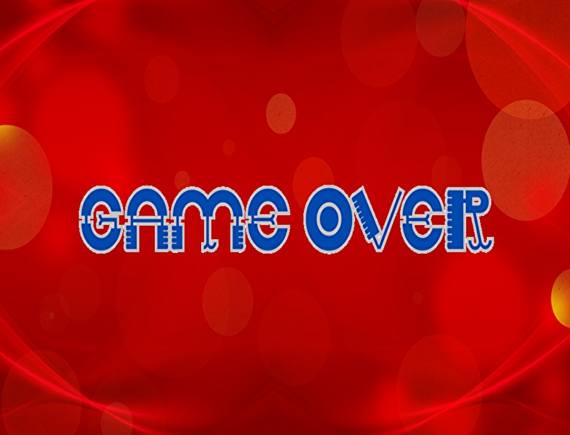 【画像素材】ゲームオーバー/GameOver 文字のみ&サンプル