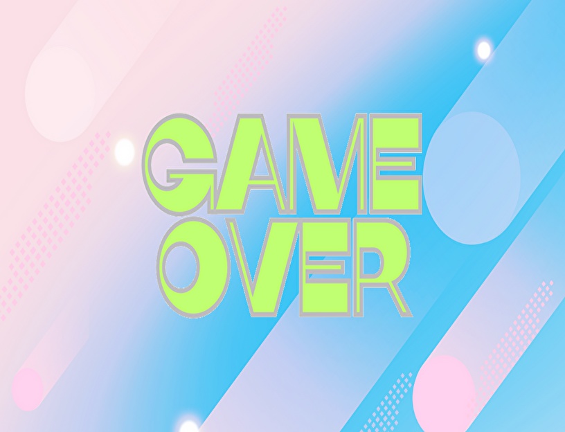 【画像素材】ゲームオーバー/GameOver 文字のみ&サンプル