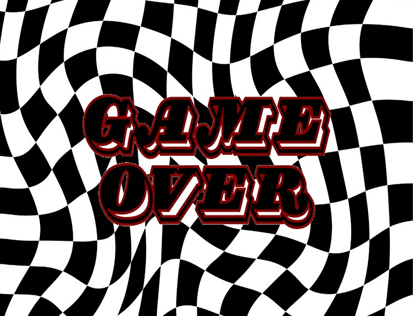 【画像素材】ゲームオーバー/GameOver 文字のみ&サンプル