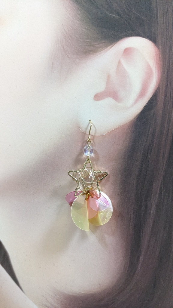 流れ星のピアス