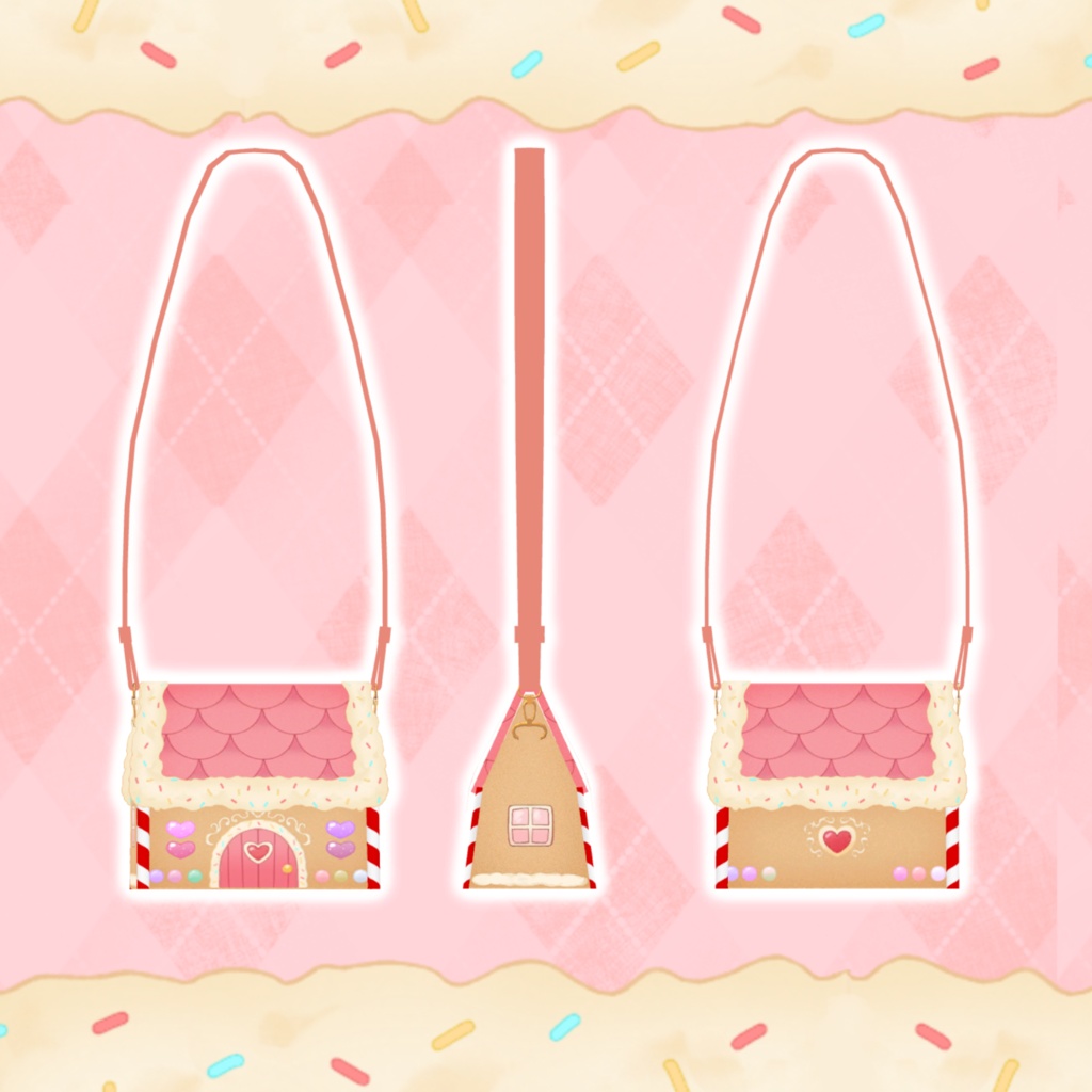 【無料】Candy House Bag【VRC用アイテム】