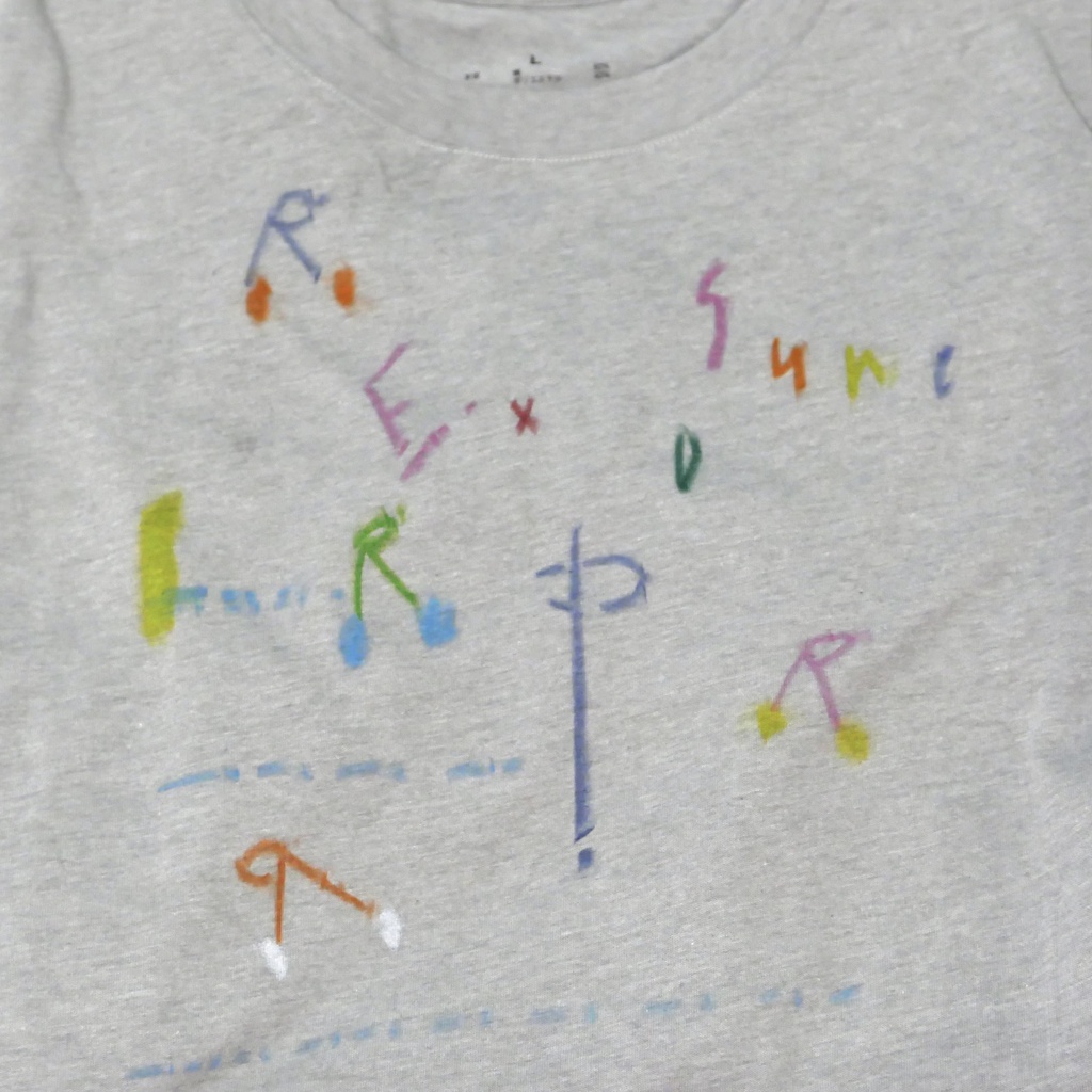 くだものTシャツ いっぱいグレー