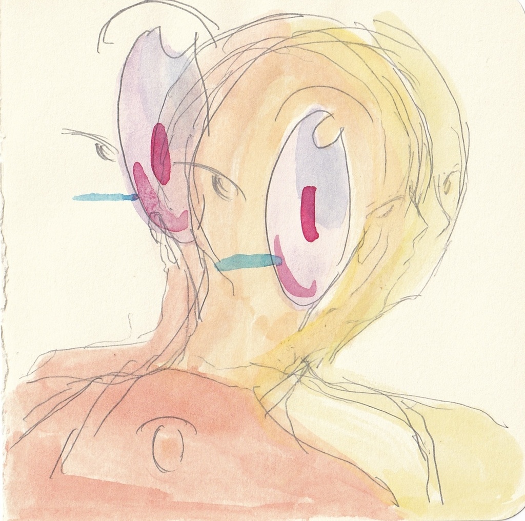 原画　ふりむき