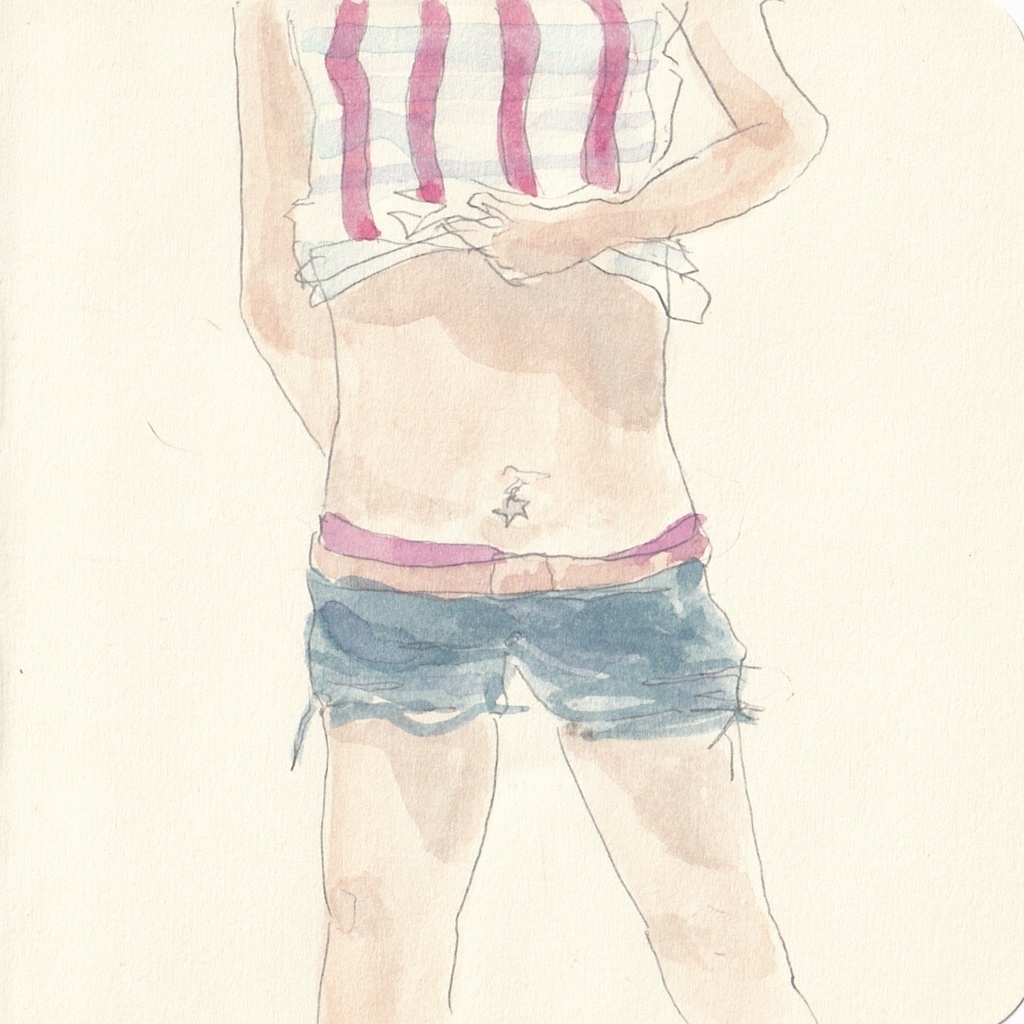 原画　へそピ