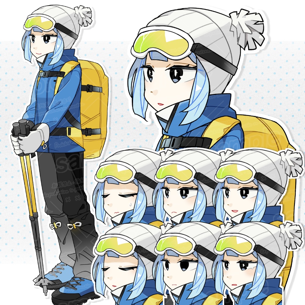 雪山装備の子立ち絵