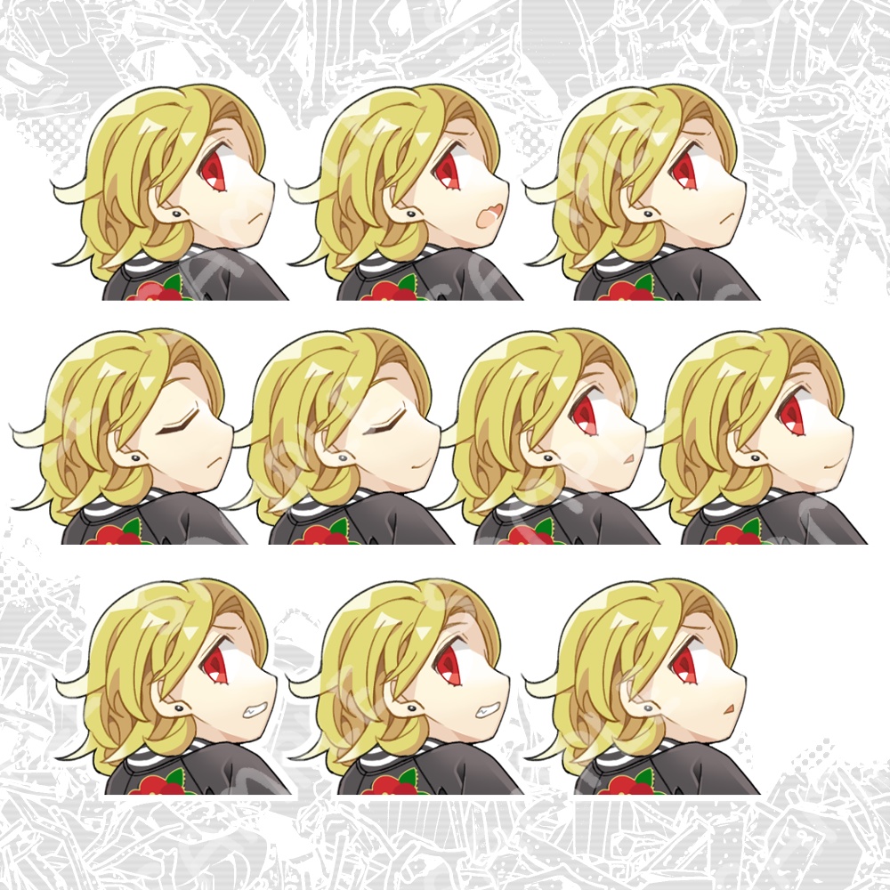 金髪ヤンキー女子立ち絵