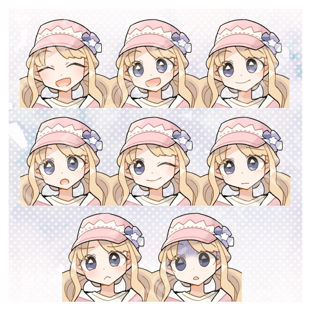 ふわふわアウトドア女子立ち絵