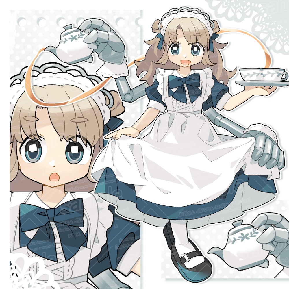 ロボアーム装備メイドさん立ち絵