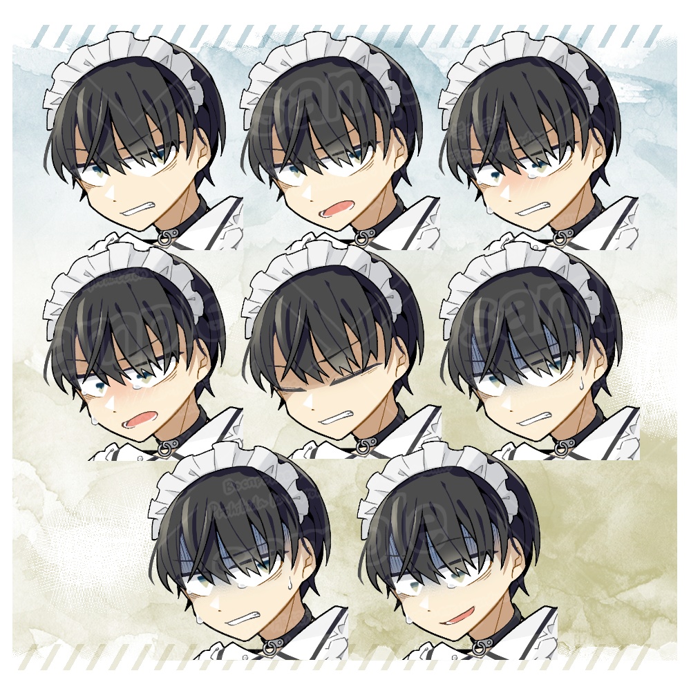 女装メイド男子立ち絵+おまけ