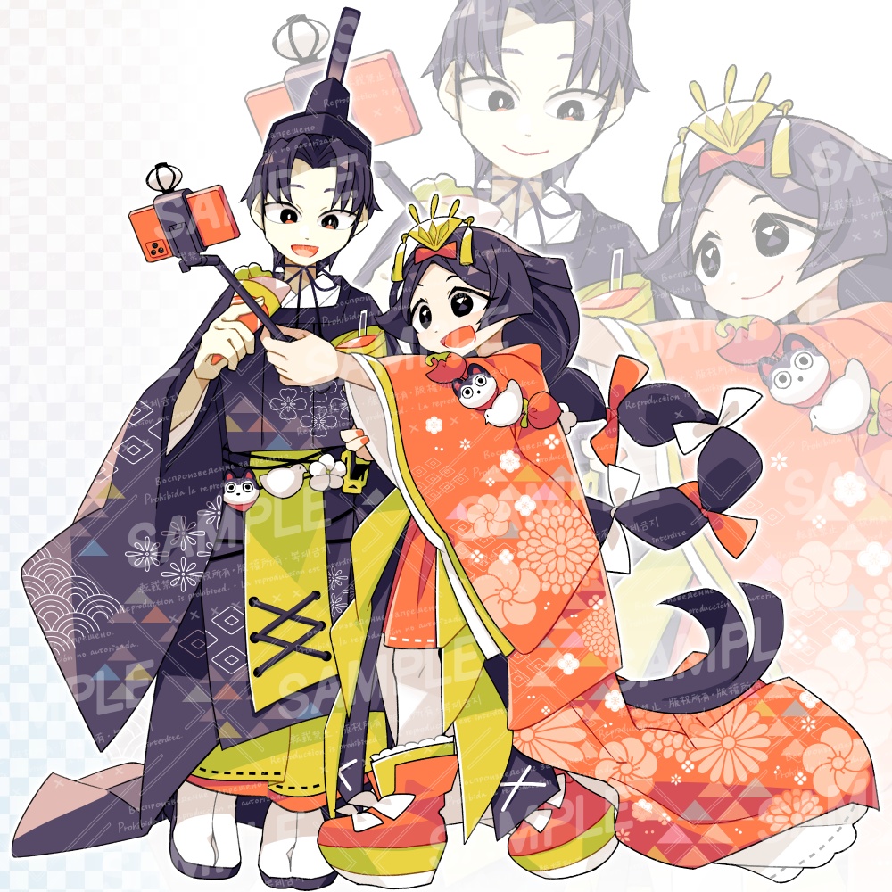 お雛様カップル立ち絵セット