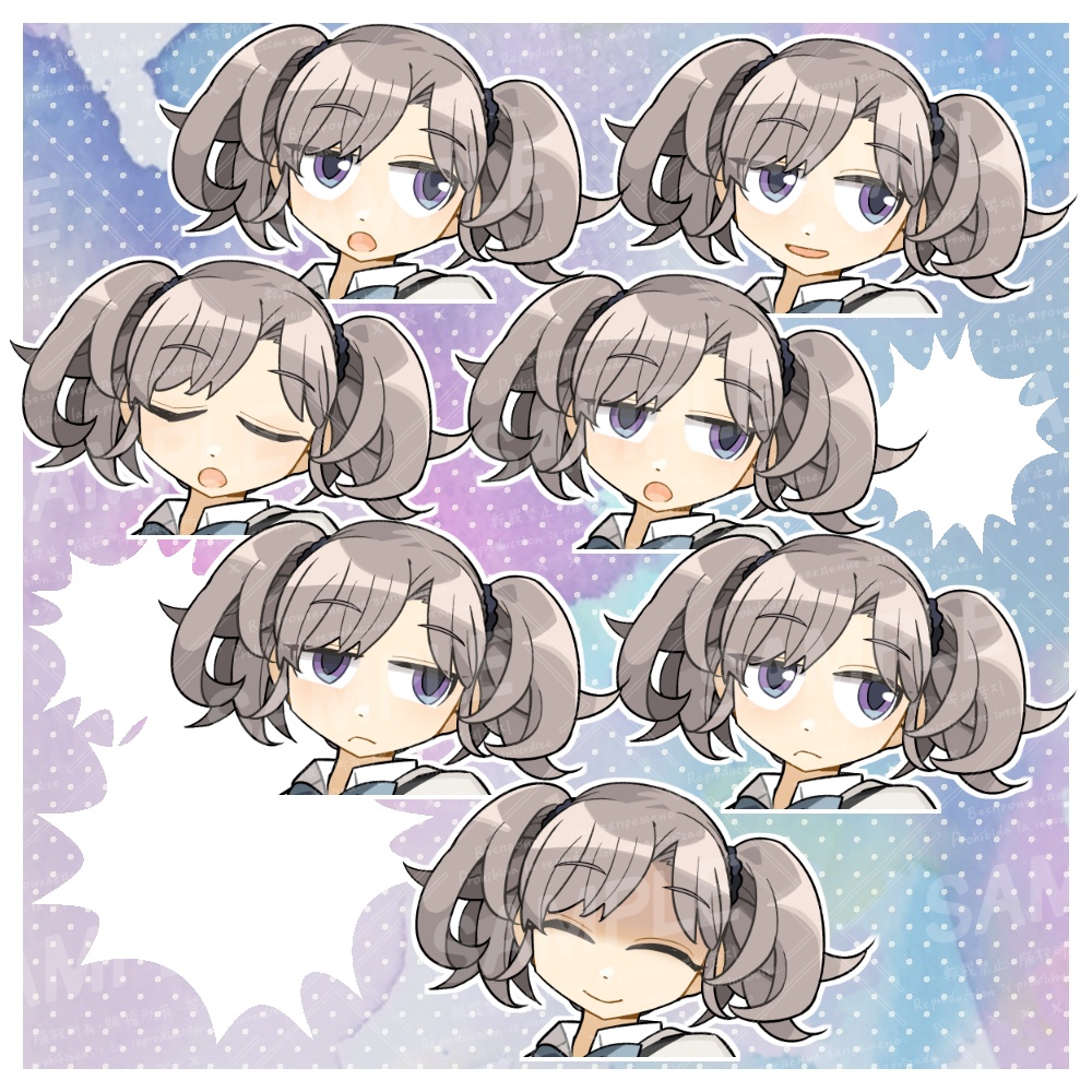 ツッコミ女子学生立ち絵
