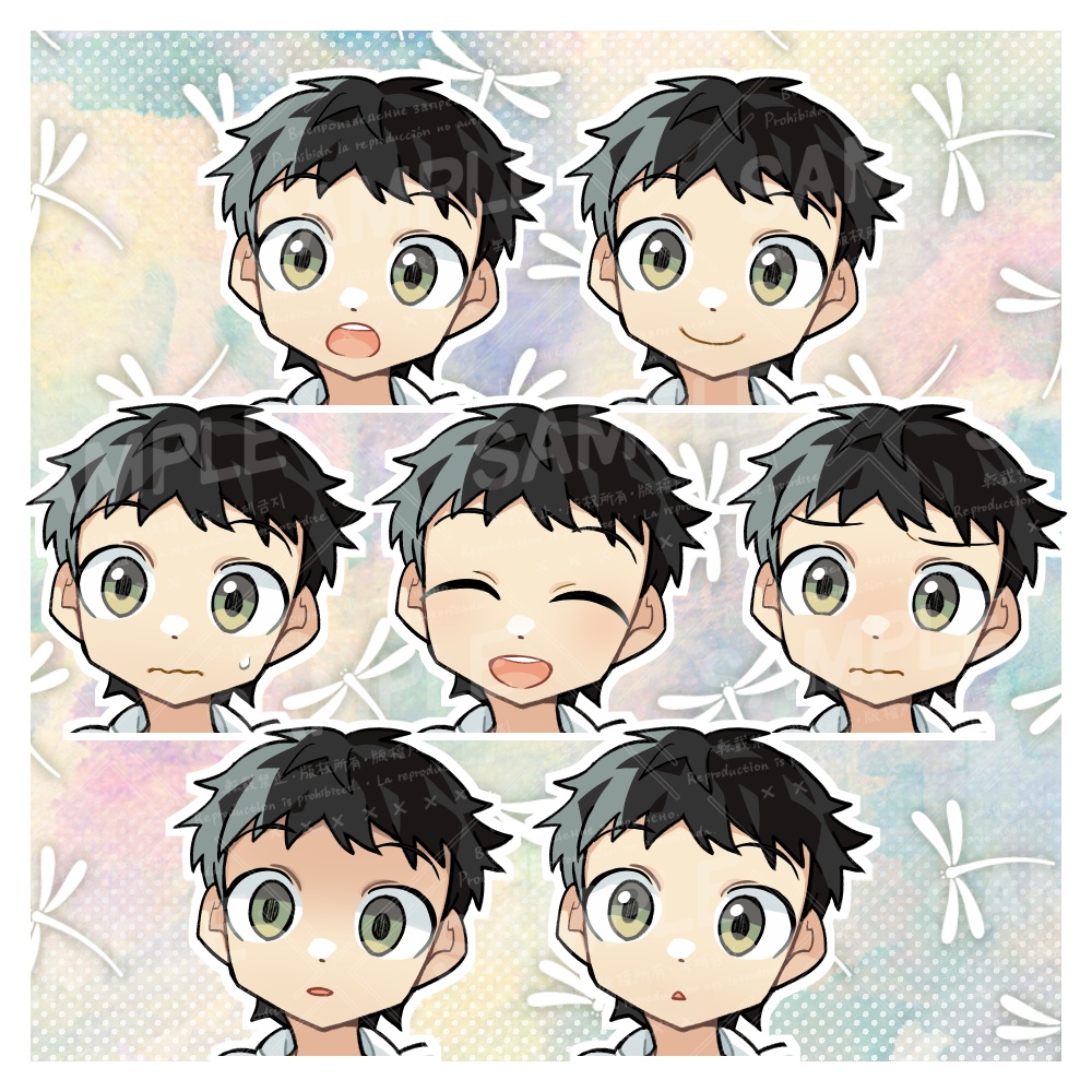 修行中の少年立ち絵