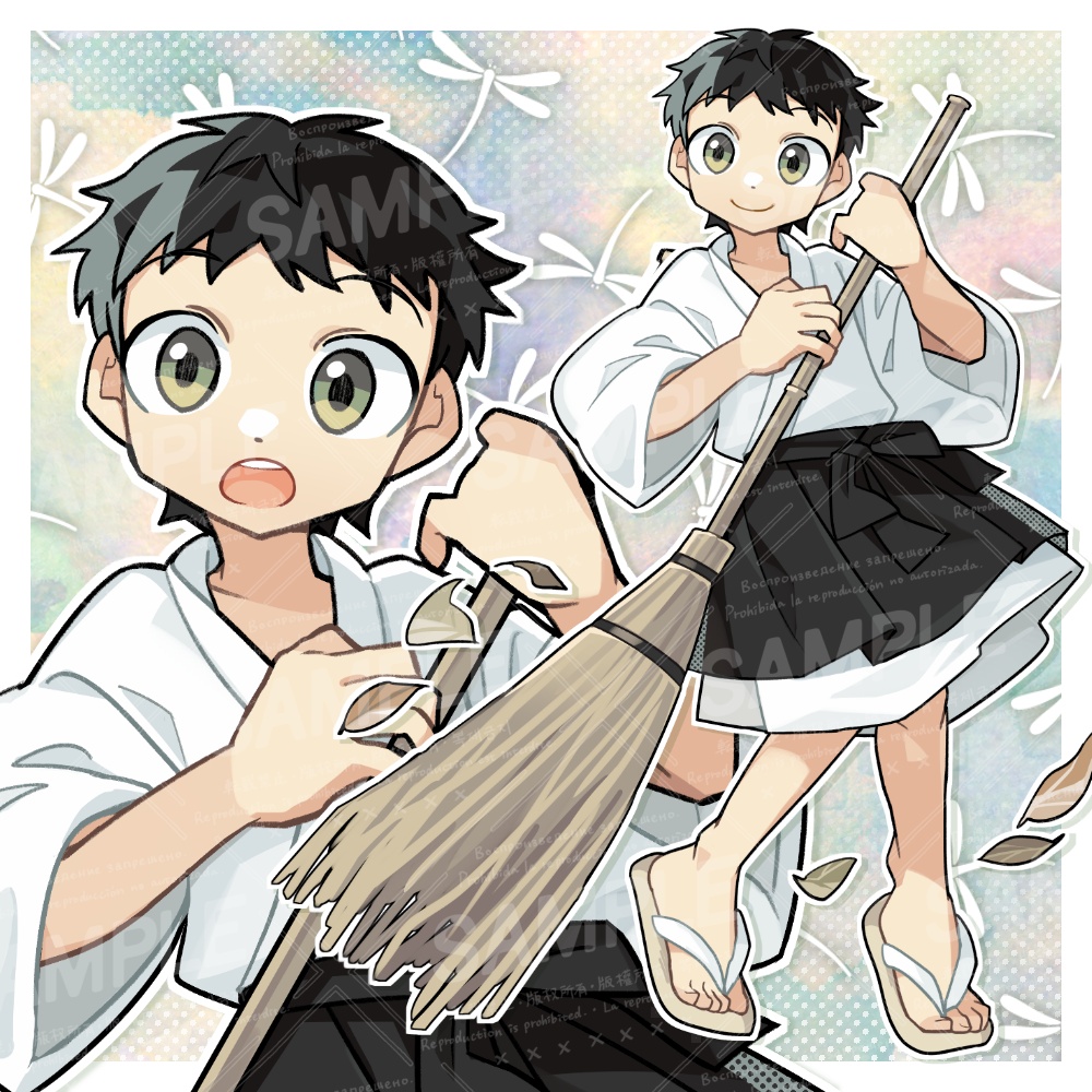 修行中の少年立ち絵
