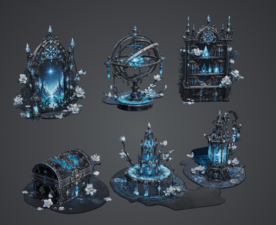 crystal fantasy asset