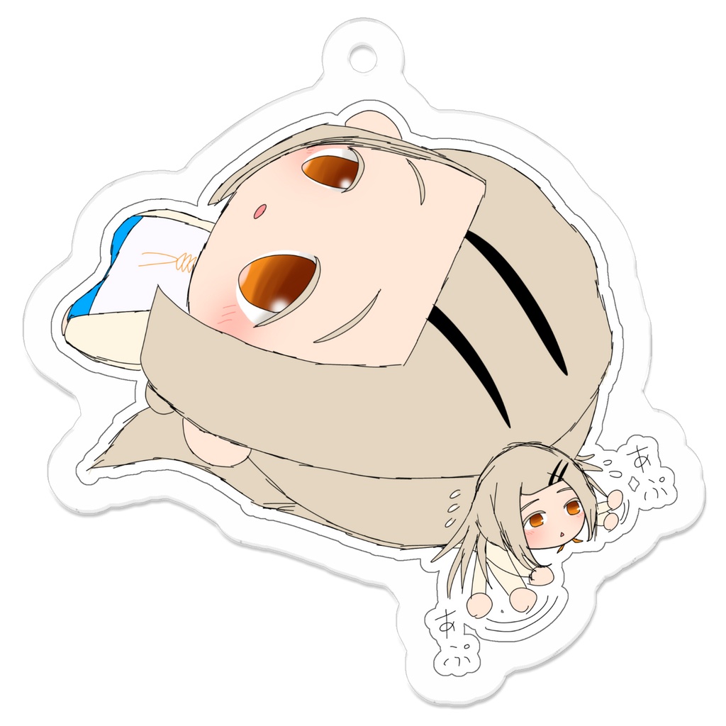 ちびぬいに潰される篠澤広　広ぬい　ちびぐるみ　あぷあぷ　
