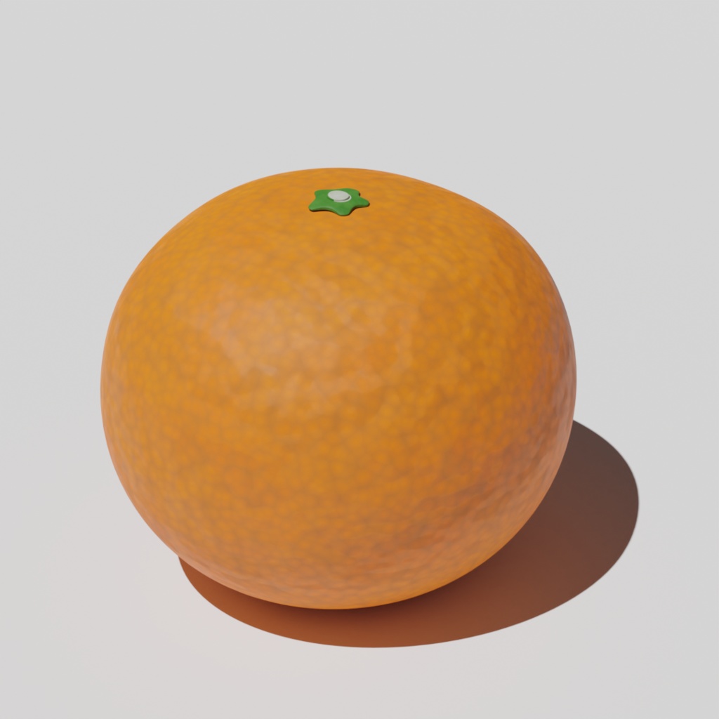 3Dモデル みかん
