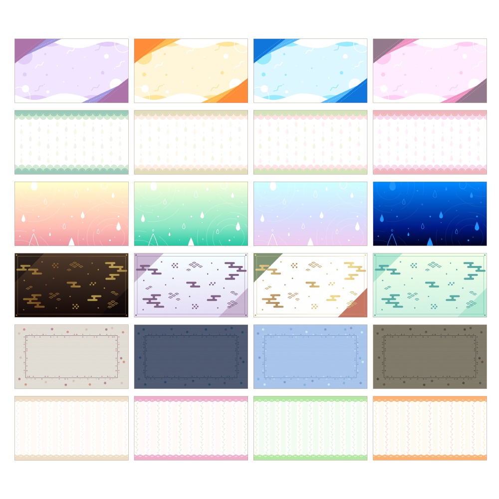 【無料版有】デザイン背景素材集 01 - 90枚