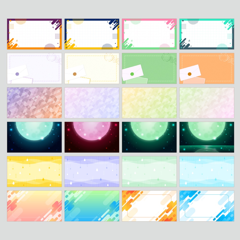 【無料版有】デザイン背景素材集 02 - 92枚