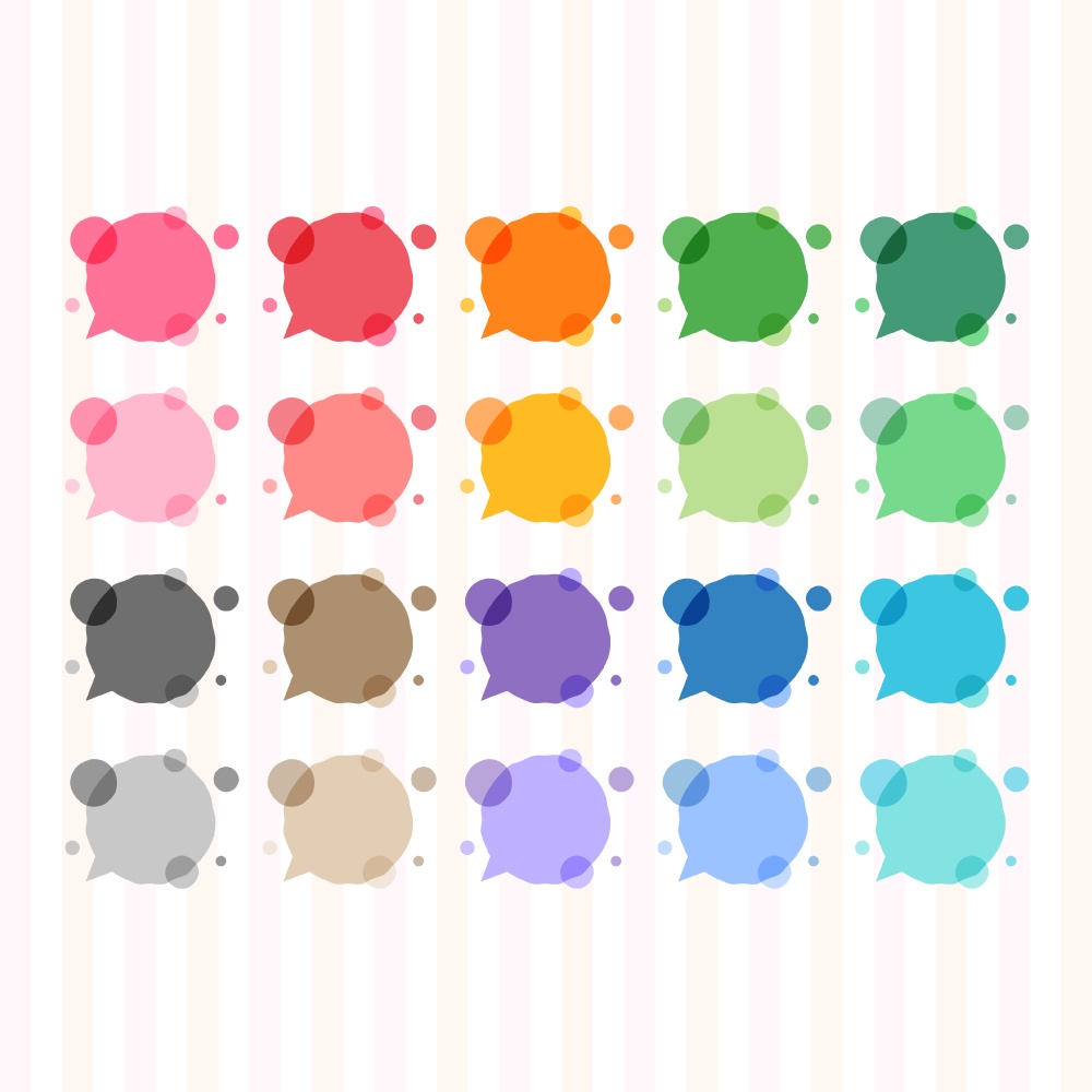 【無料版有】ポップな吹き出し素材集