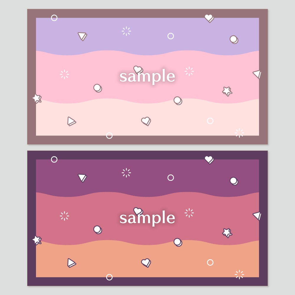 【無料版有】デザイン背景素材集 04 - 96枚