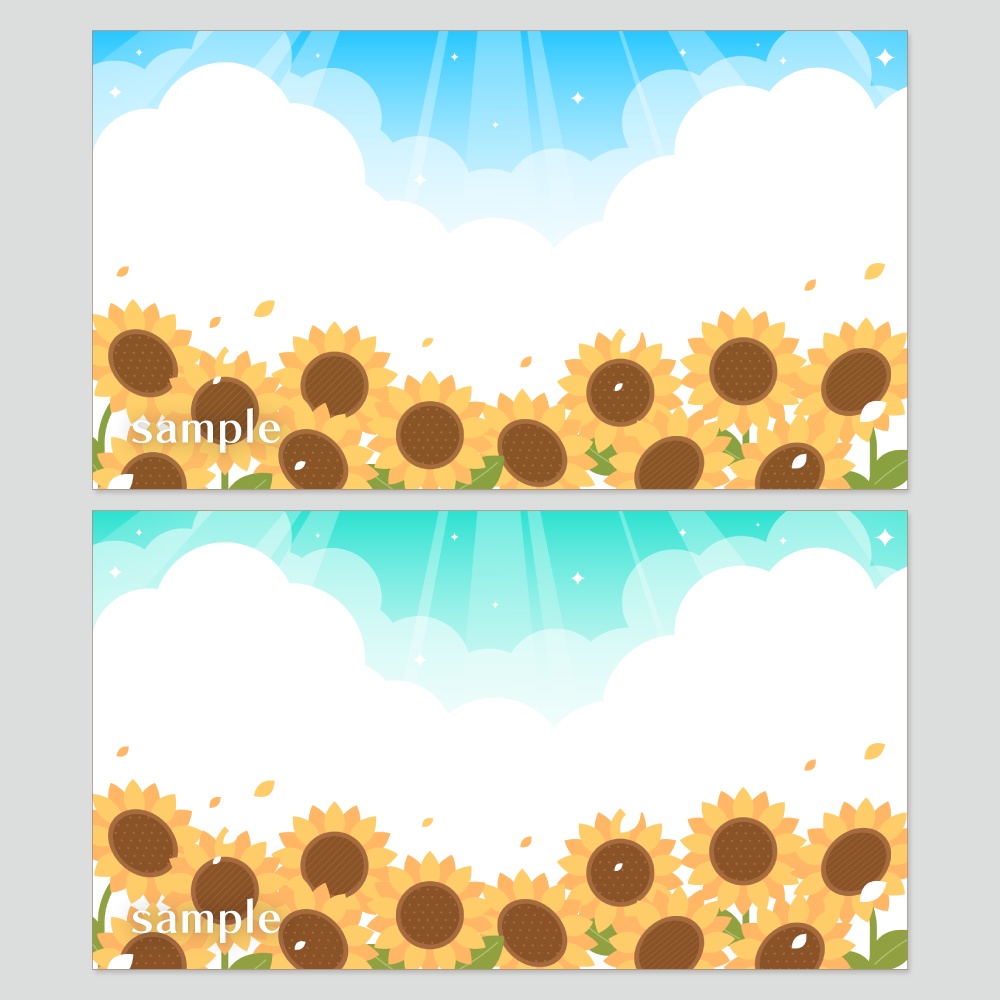 デザイン背景素材集 夏 - 23枚